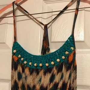 Multicolored Beaded Maxi Dress